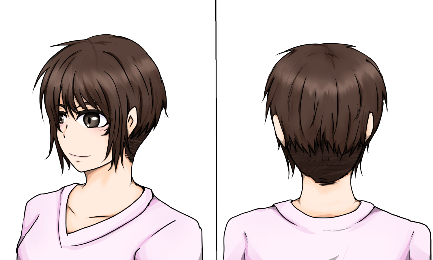 刈り上げイラスト画像１１ イメチェンストーリー