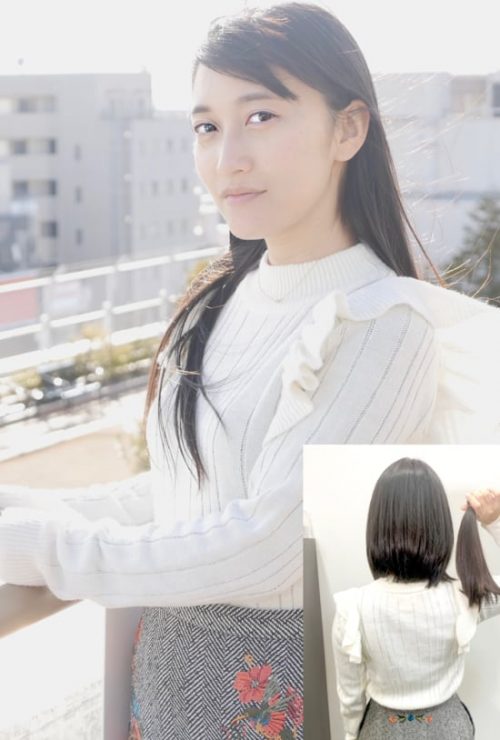 あなたが現在見ているのは Long To Short J99 sample 結婚式後の黒髪バッサリヘアドネーション
